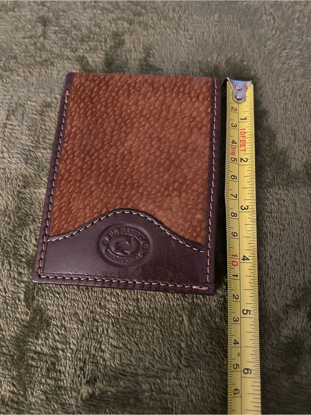 Vintage El Nandu Tradicional Handmade Argentina Bifold Wallet- All Leather